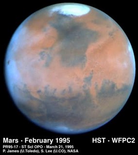 Marte visto dal telescopio spaziale Hubble
